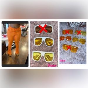 Stacked Pants + Sunglasses Set